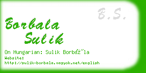 borbala sulik business card